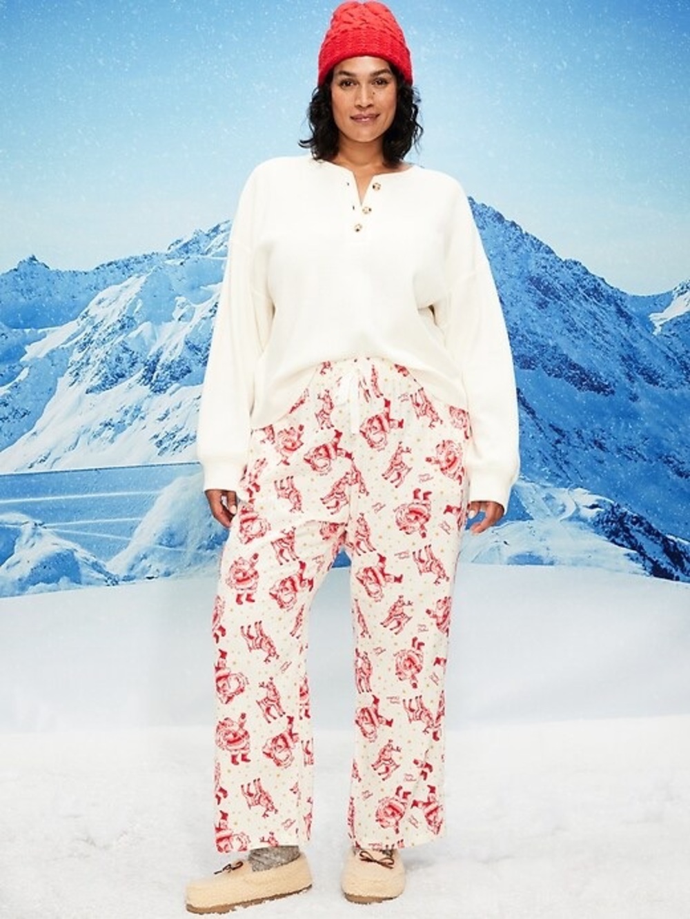 Old Navy Printed Flannel Pajama Bottoms - Picture 3 of 6